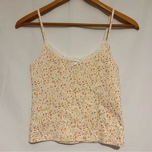 NWOT Brandy Melville Floral Skylar Tank Top